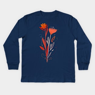 Flower Bouquet Kids Long Sleeve T-Shirt